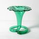 Vintage Green Glass Art Vase / Hand-blown Home Decor / Stilvetro / Rome