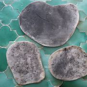 Set of 3 handmade raku ceramic trivets.