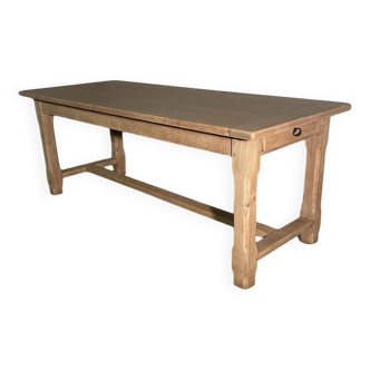 Large oak farm table