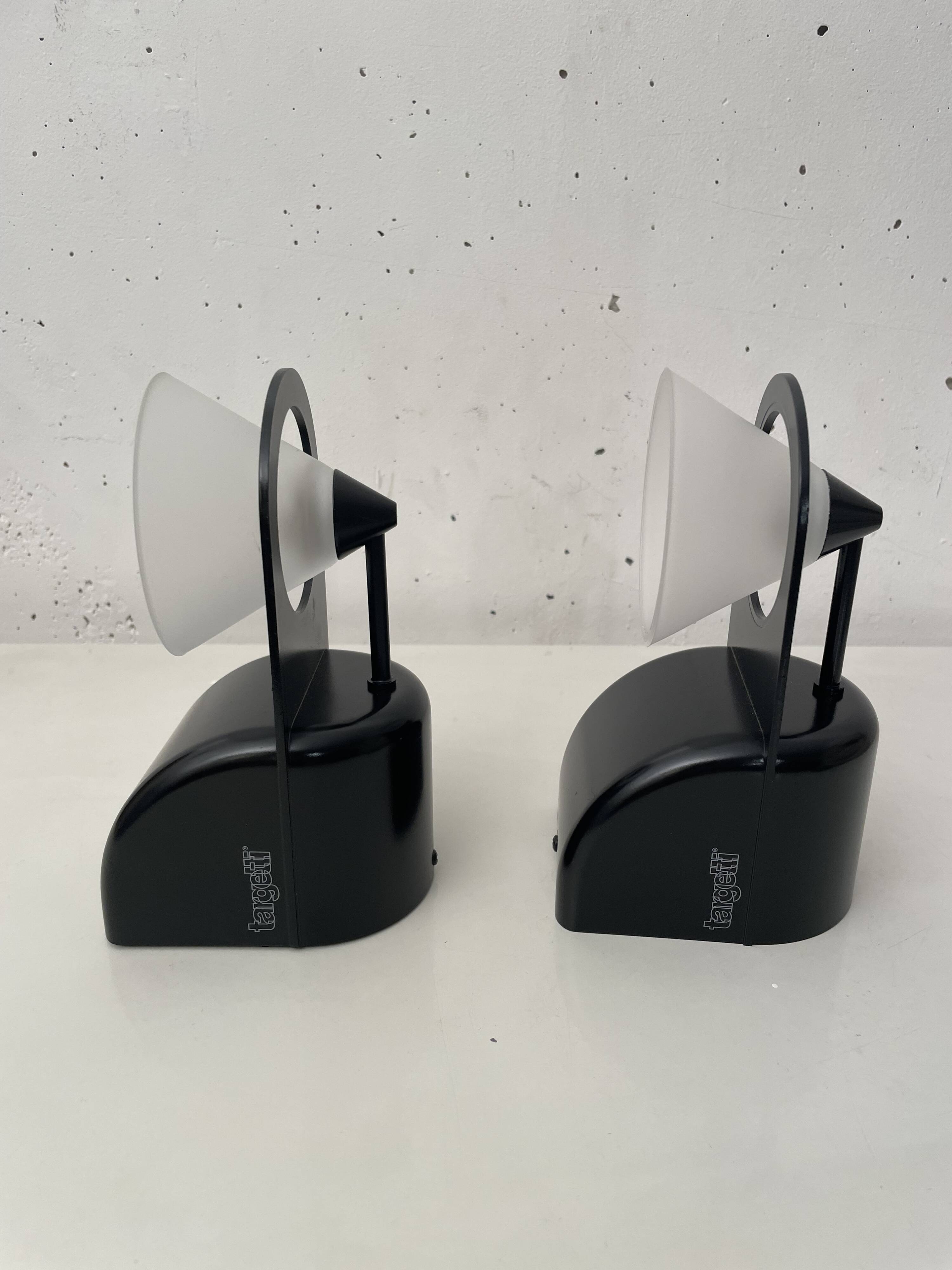 Pair of Targetti wall lights 1980