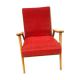 Red boomerang armchair