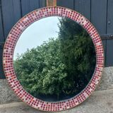 Vintage ceramic mirror from the 1960s.
