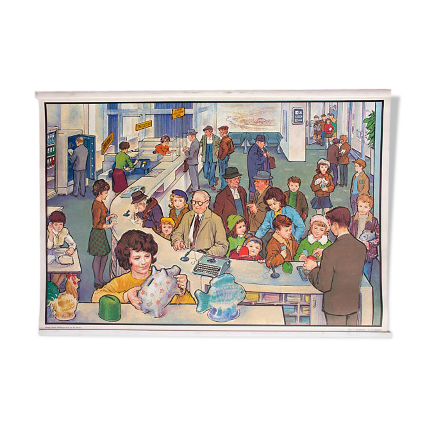 Offset poster published by Quirin Haslinger Linz Austria 1964