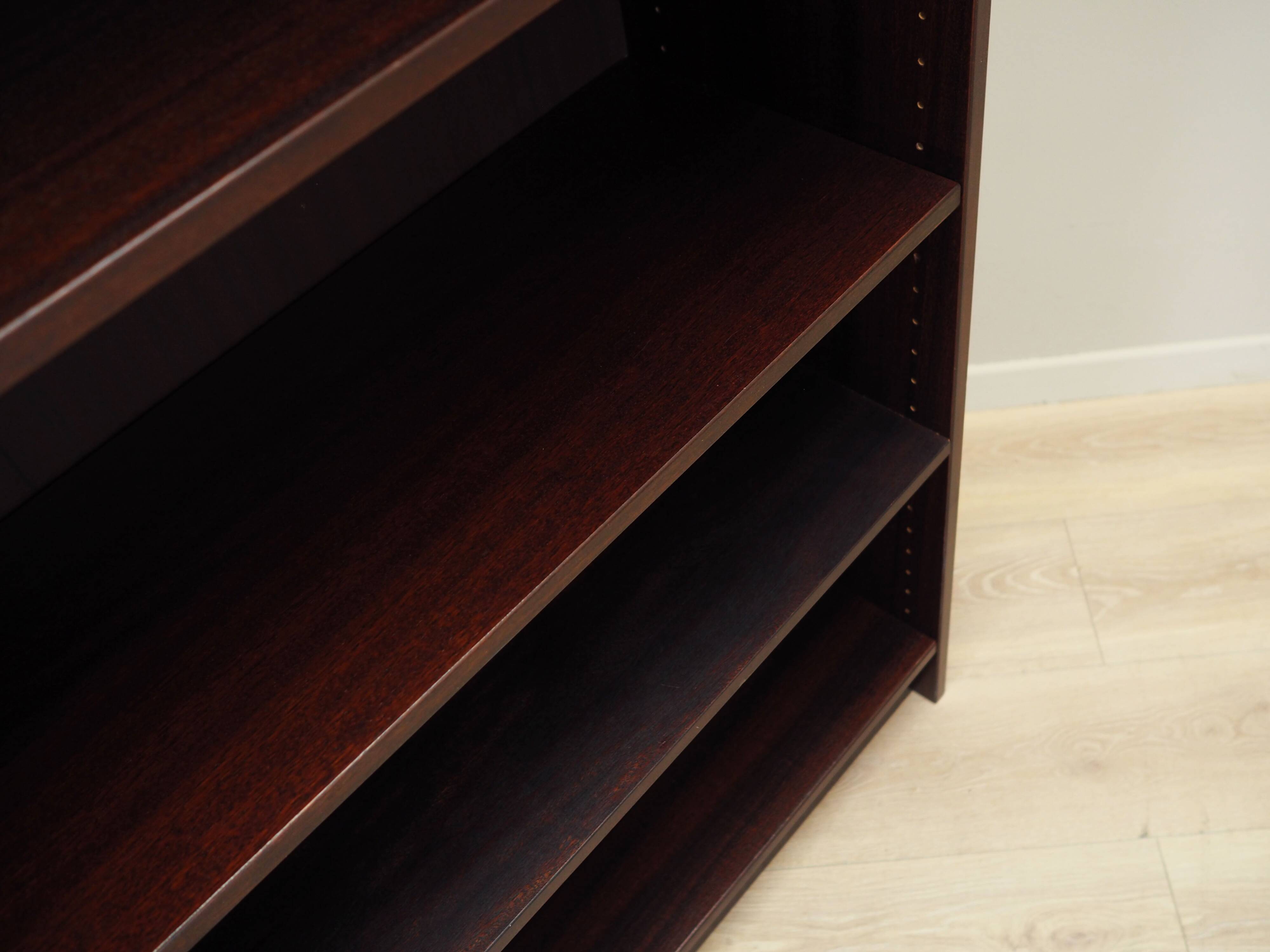 Mahogany bookcase, Danish design, 1970s, production: Denmark