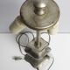 Vintage style pewter lamp base, potstainiers hutois