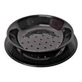 Old Drainer / Colander and Its Ceramic Dish