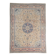 Antique Turkish wool rug in faded floral patterns, 10 x 13 feet.
