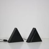 1980s Pair of “Delta” table lamps by Mario Bertorella for JM RDM, Italy