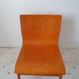 Scandinavian armchair in curved wood
