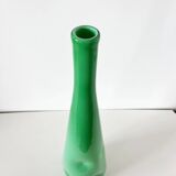 Green opaline Italian bottle 1960 EMPOLI