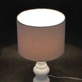 1970s Ceramic Table Lamp with New Fabric Shade, Italy