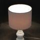 Lampe de table en céramique blanche, Italie années 1970
