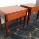 Pair of Scandinavian teak bedside tables