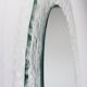 Murano Oval Glass Wall Mirror 1970s