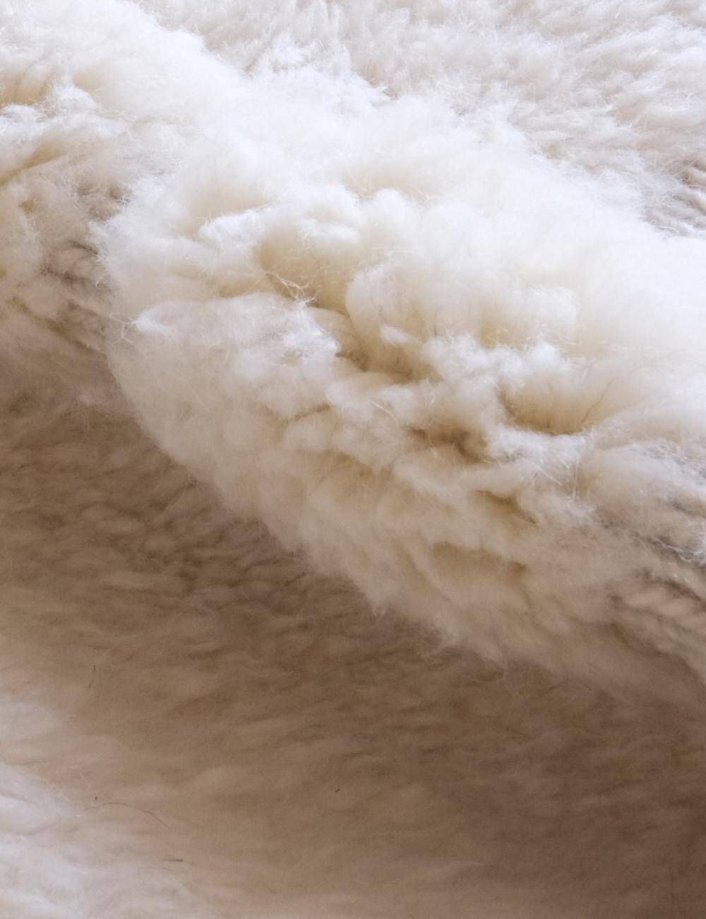 White Beni Mrirt Rug - 262 x 151 cm