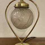 Art Deco table lamp, signed "Muller et Frères", 1930s.