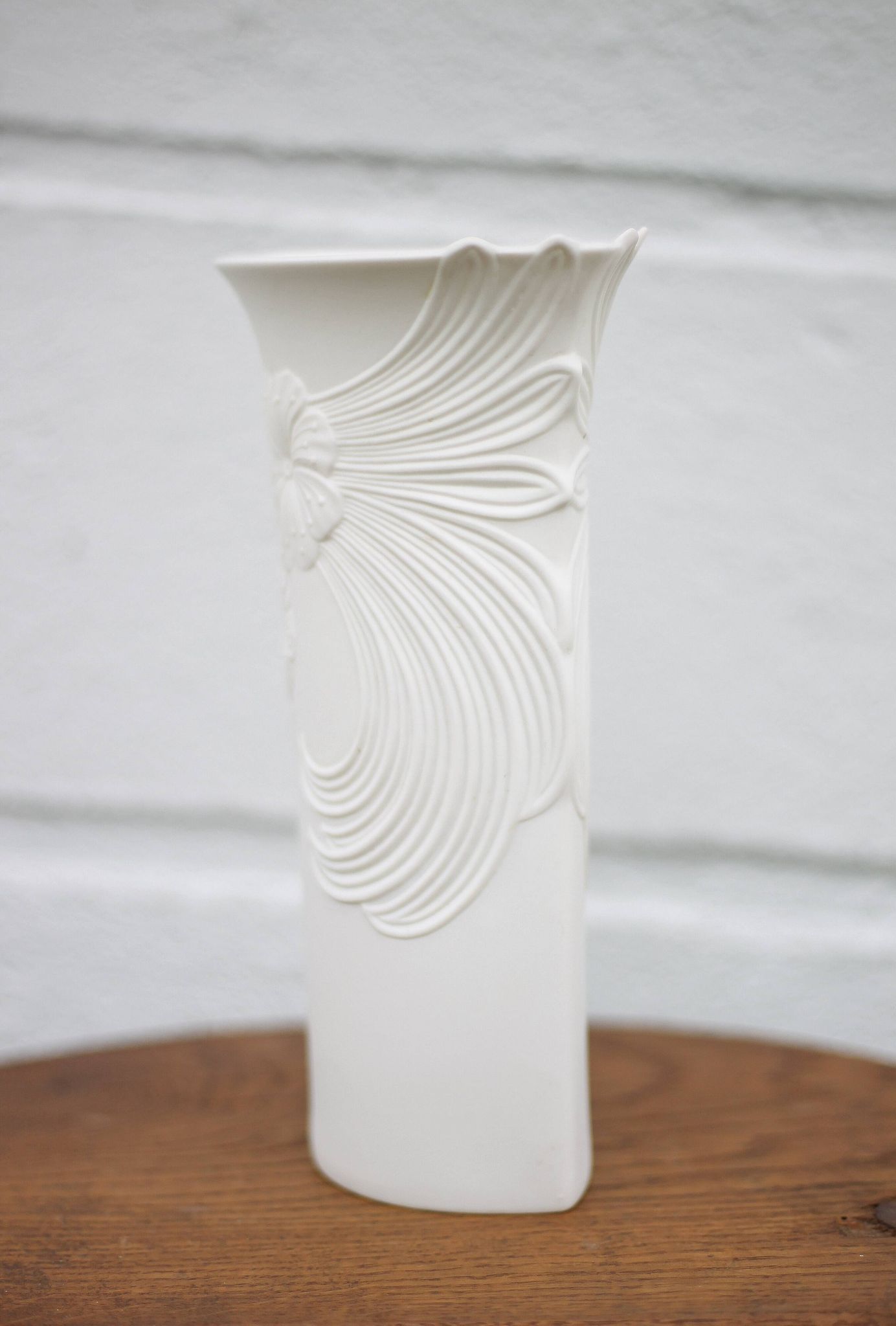Kaiser Germany Manford Frey vase, art nouveau style biscuit vase, vintage vase, collection, 70's