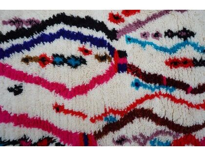 Colorful Berber carpet 186x124cm