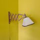 Dutch Wooden Hinge Wall Lamp, from the 1960s