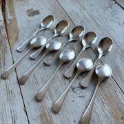 Set of 10 ice cream spoons, America, Christofle