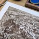 Carcassonne, Aude, vintage, photo plate printed in 1935.