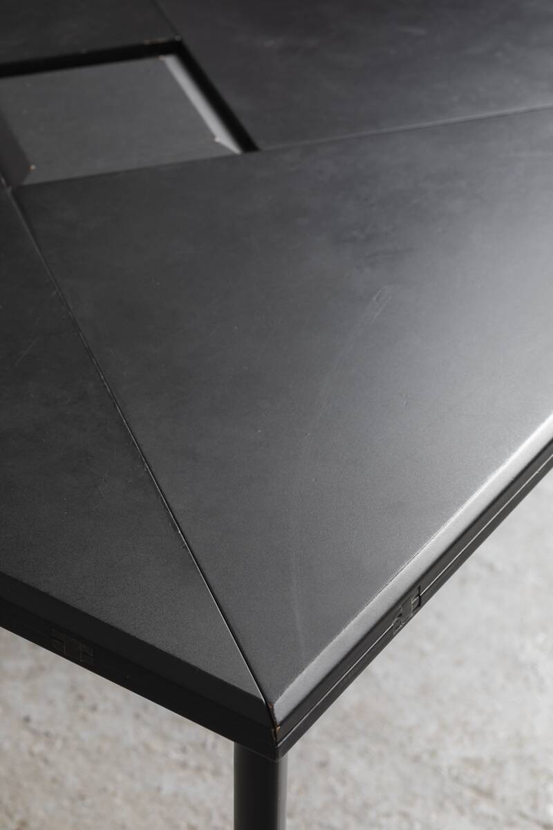 Origami dining table, Italy, 1980s