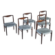 6 Scandinavian chairs in rosewood by Kai Lyngfeldt Larsen