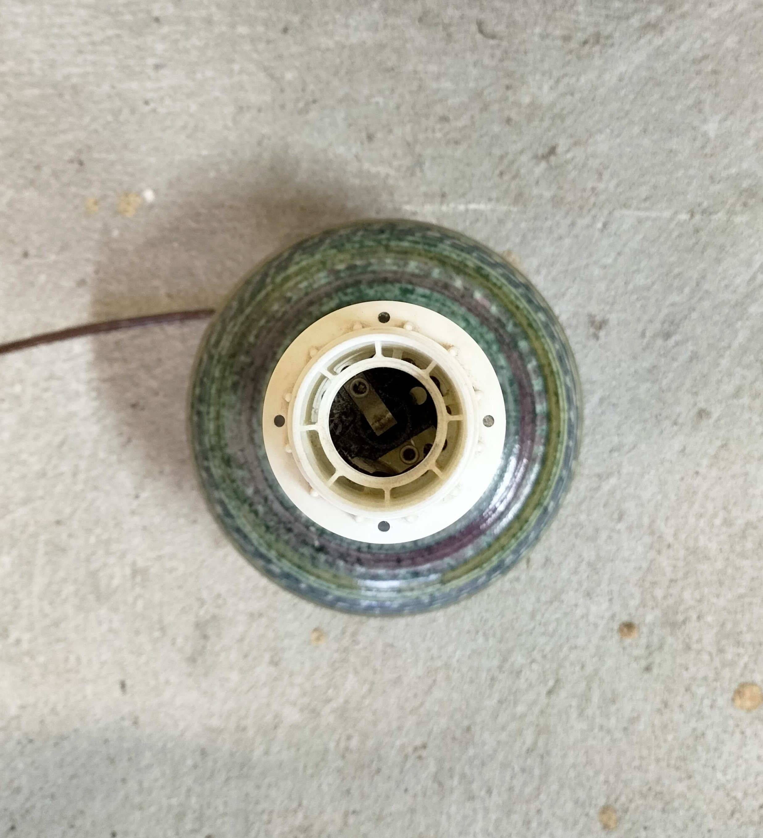 Lampe de table en céramique émaillée