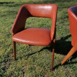 Pair of shell armchairs n°634 by Michel Ducaroy for Roset SNA