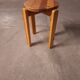 Tabouret en pin vintage