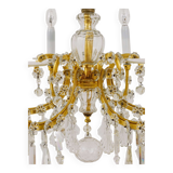 Maria Theresa salon chandelier, baroque Lobmeyr, crystal glass, Vienna, 1940s