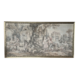Old tapestry with country decor