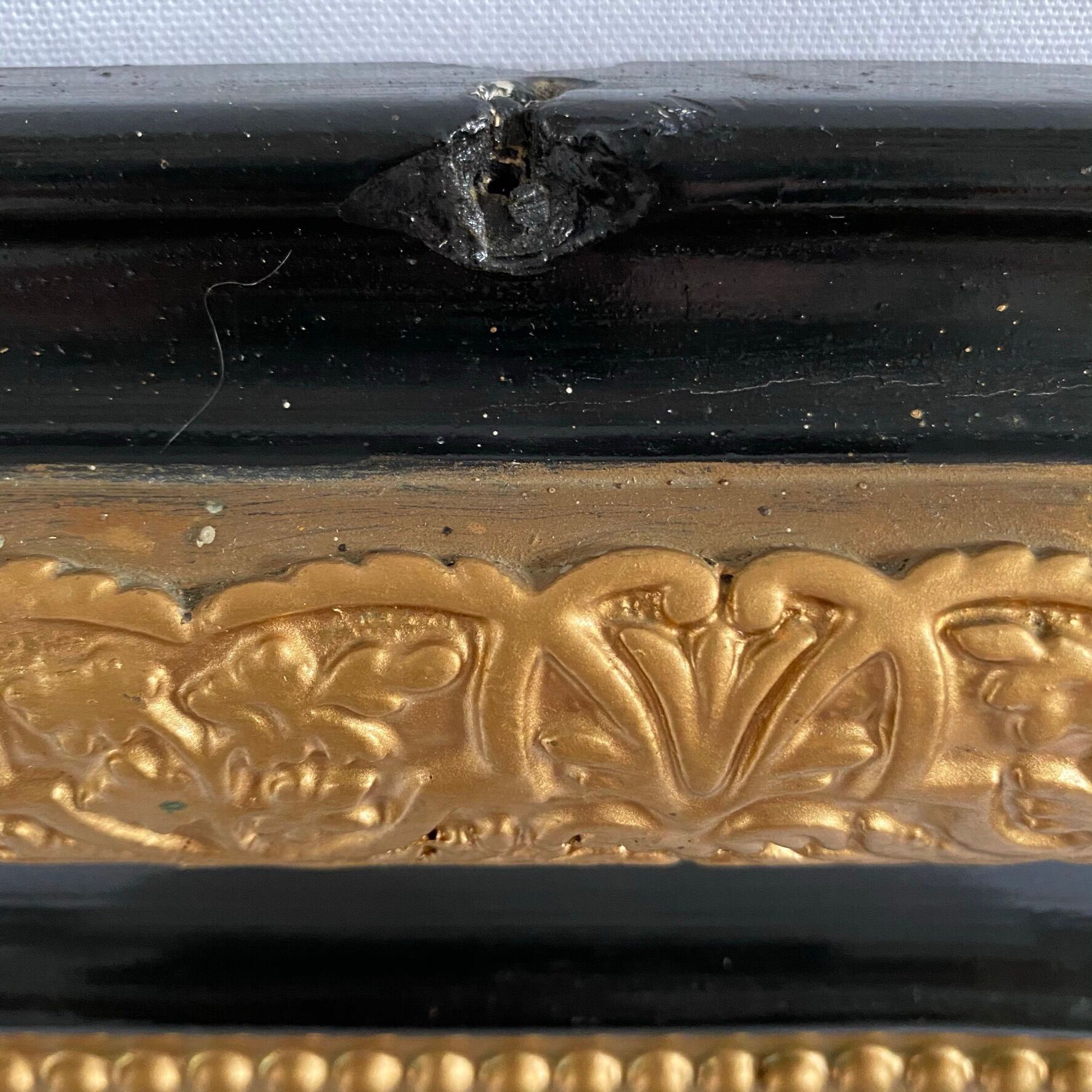 Mirror Napoleon III - black and gold - 104x78cm