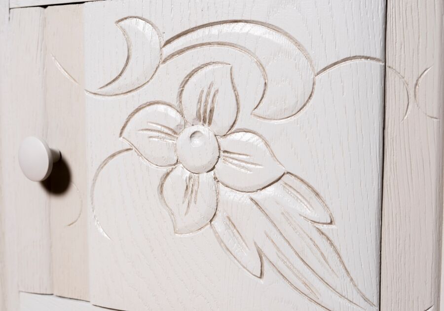 Black marble bedside