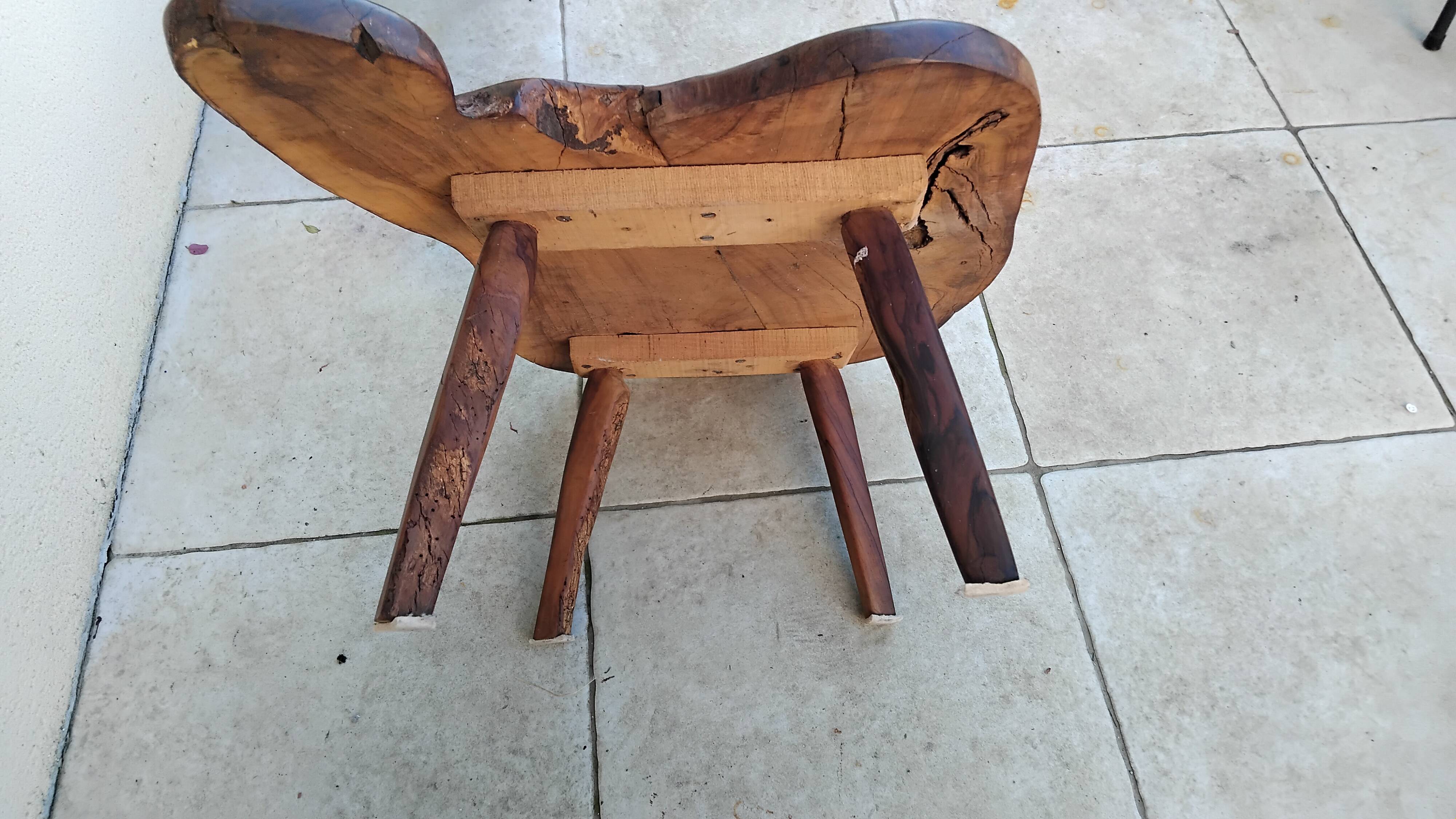 Vintage solid ornate coffee table
