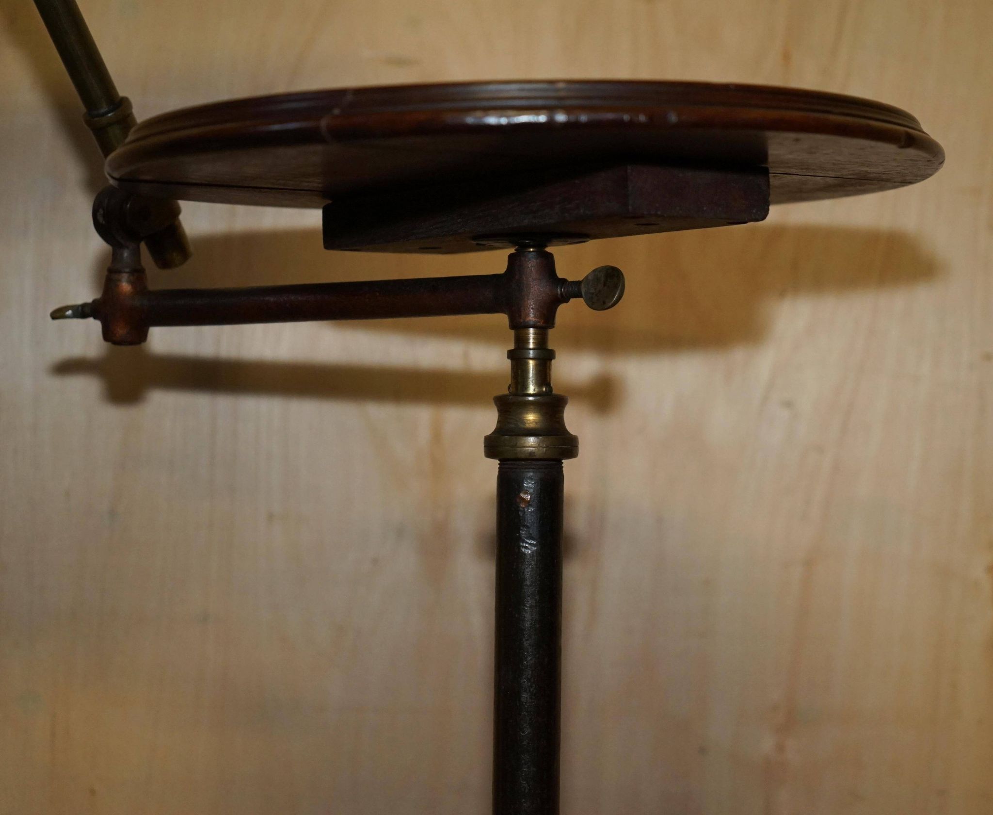 Table de lecture ou musique ajustable victorienne Leveson & Son métal