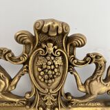 Louis XVI style mirror in wood and gilded stucco, 19th century