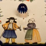 Antique butter dish in Quimper earthenware