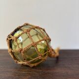 Vintage Bohemian Green Ball Antique Fishing Float