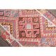1970s Turkish Oushak Handmade Wool Cotton Pink Runner Rug 98x315