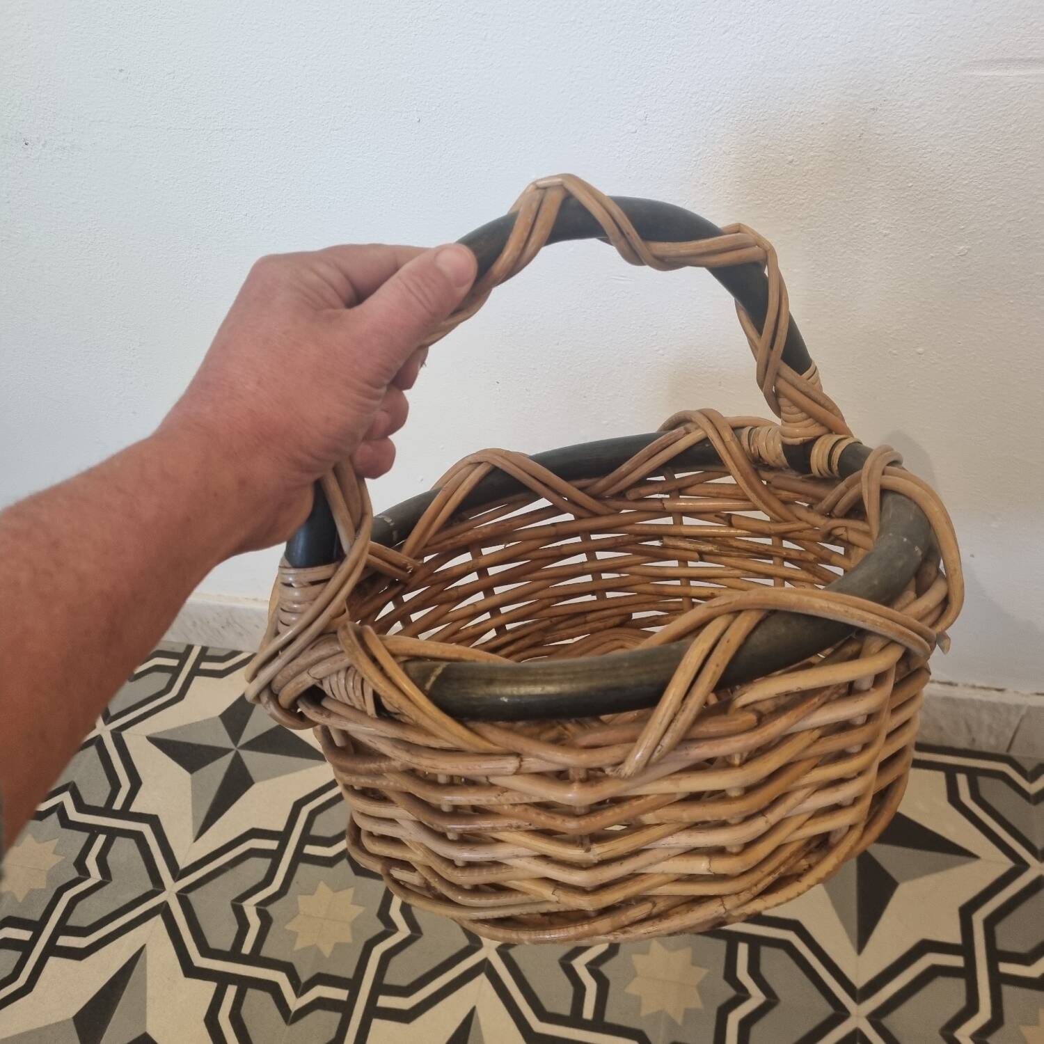 Wicker basket from 1980