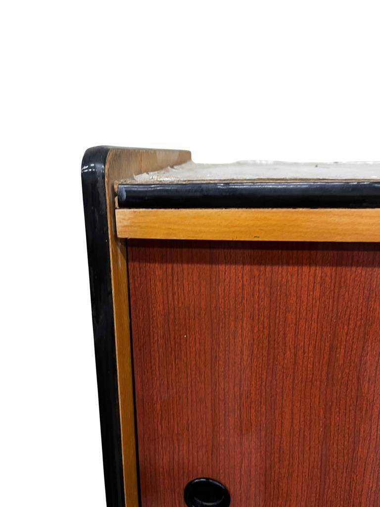 Vintage kewlox cabinet with sliding doors from the 1970s
