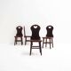 Set of Solid Oak “Farm- or Mountain Chairs” from the Netherlands