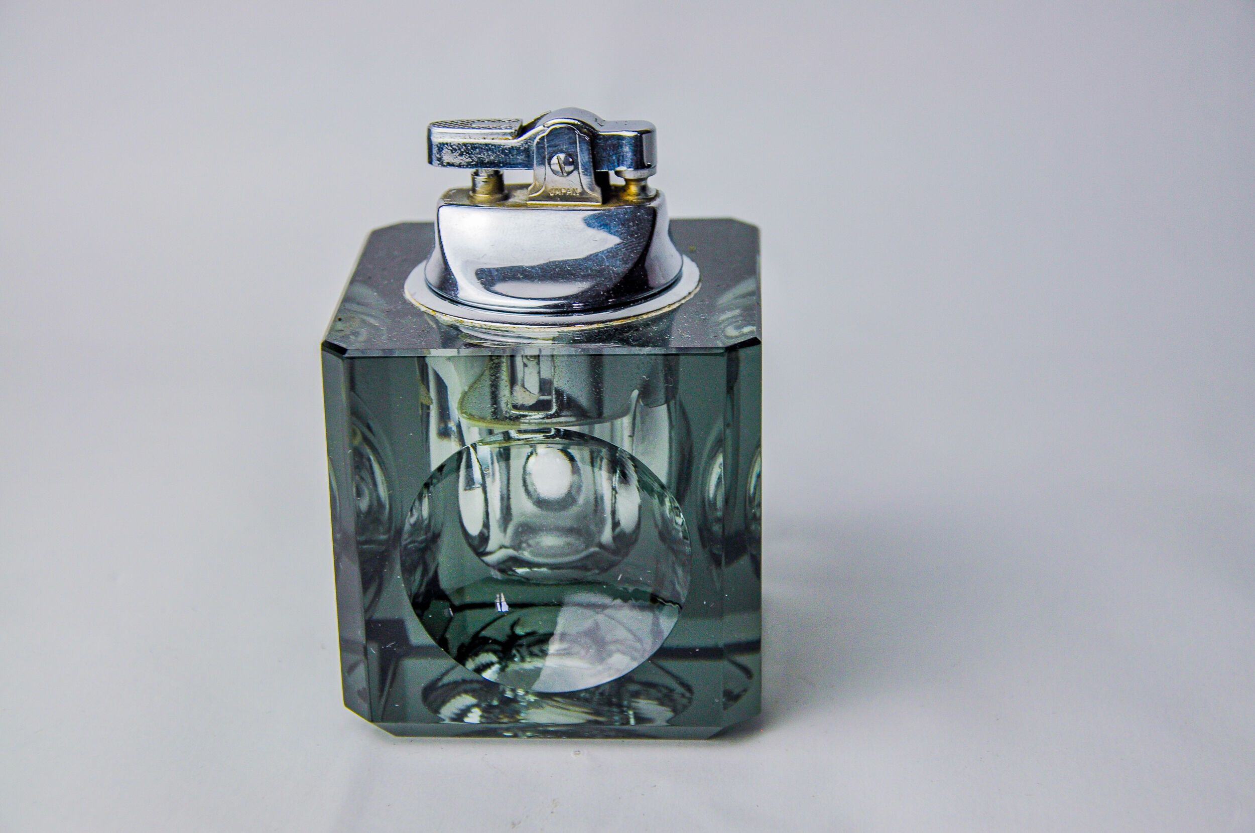 Black ice lighter by Antonio Imperatore, murano glass, Italy, 1970