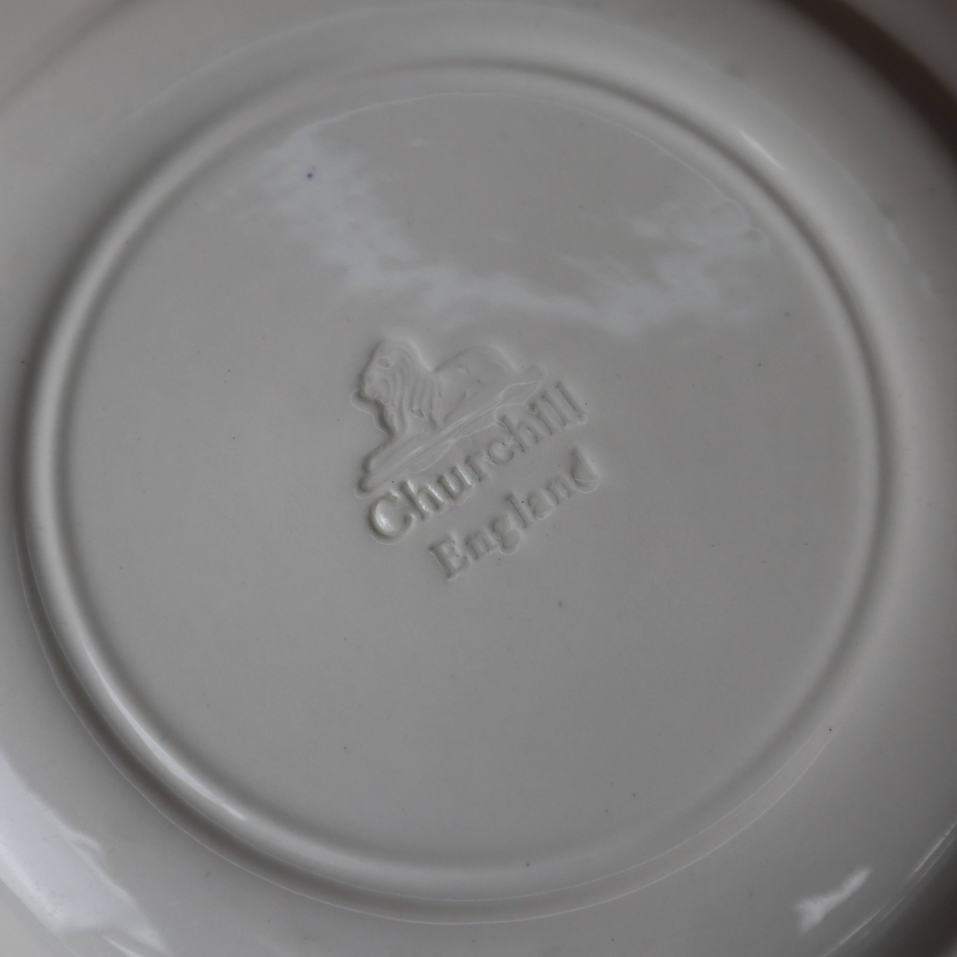 5 assiettes à dessert vintage Churchill England en porcelaine
