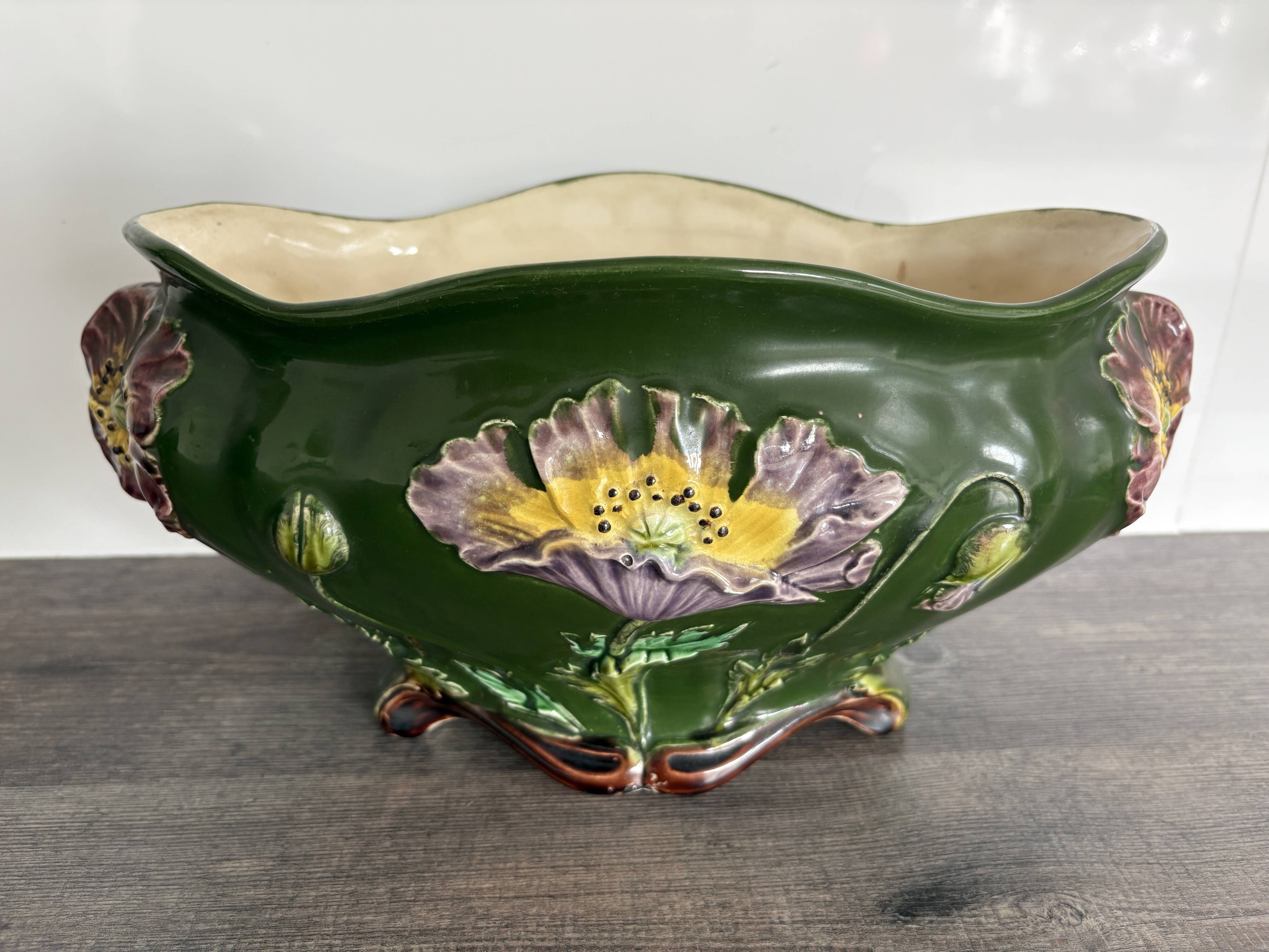 Large antique planter De Bruyne Frères 1900