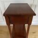 Nightstand, vintage side table with a drawer and a low shelf in solid wood