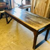 Large country table in cherry wood, late 1800s