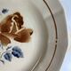 Set de 6 Assiettes à dessert Sarreguemines motif fleur , première moitié du