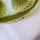 Set of 6 plates with 1 vintage oyster tray Moulin des Loups Orchies in porcelain 201055